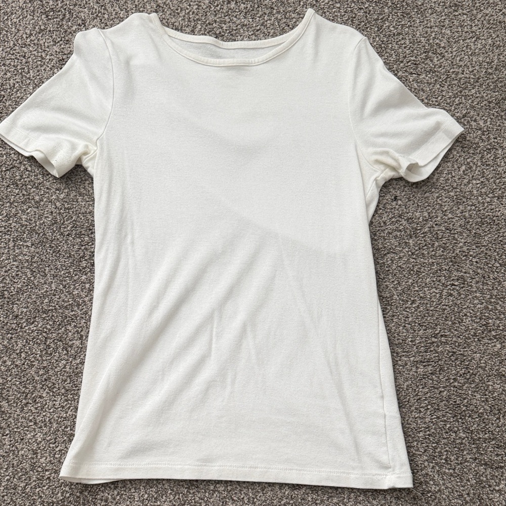 a new day Women's Cream Short Sleeve Tee